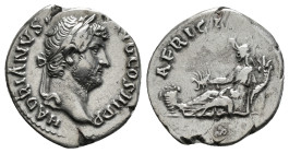 Roman Imperial Coins
HADRIAN (117-138). Denarius. 3,19 g
Rome. "Travel Series" issue.
Obv: HADRIANVS AVG COS III P P. Bare head right.
Rev: AFRICA. Af...