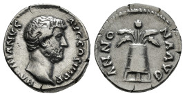 Roman Imperial
Hadrian AD 117-138. Rome. Denarius AR 3,15 g
HADRIANVS AVG COS III PP, bare head right / ANNONA AVG, modius with corn-ears and poppy.