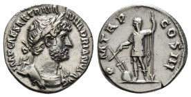 Roman Imperial
Hadrian (AD 117-138). Rome
AR Denarius 3,26 g
Obv: IMP CAESAR TRAIAN HADRIANVS AVG. Laureate head of Hadrian to right, with slight drap...