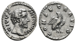 Roman Imperial
Divus Antoninus Pius AR Denarius. Rome, after AD 161. DIVVS ANTONINVS, bare head to right / CONSECRATIO, eagle standing facing, head to...