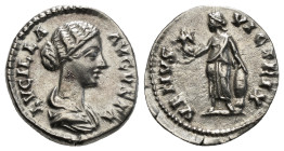 Roman Imperial
Lucilla (daughter of M. Aurelius) AR Denarius. Rome, AD 164-169. LVCILLA AVGVSTA, draped bust to right / VENVS VICTRIX, Venus standing ...