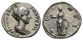 Roman Imperial
Faustina II (daughter of A. Pius) AR Denarius. Rome, AD 145-161. FAVSTINAE AVG PII AVG FIL, draped bust to right / VENVS, Venus standin...