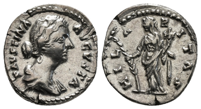 Roman Imperial
Faustina II (wife of M. Aurelius) AR Denarius. Rome, AD 161-176. ...