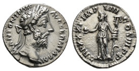 Roman Imperial
Marcus Aurelius AR Denarius 3,44 g . Rome, AD 165.
M ANTONINVS AV-G GERM SARM, laureate head of Marcus Aurelius right / TR P XXXI IMP V...