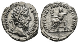 Roman Imperial
Marcus Aurelius. Denarius. 176-177 AD. Rome. (Ric-371). Anv.: M ANTONINVS AVG GERM SARM. Rev.: TR P XXXI IMP VIII COS III P P, Jupiter ...