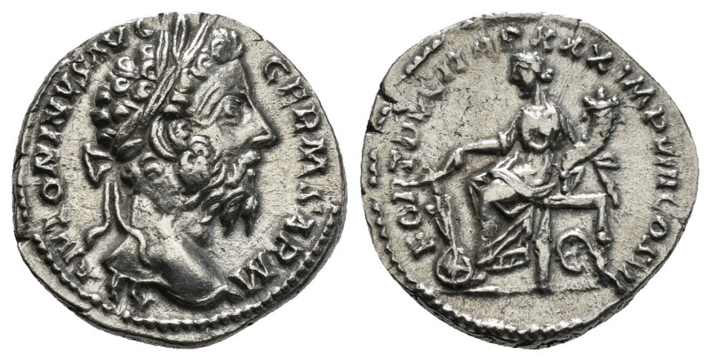 Roman Imperial
Marcus Aurelius AR Denarius. Rome, AD 175-176. M ANTONINVS AVG GE...