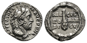 ROMAN IMPERIAL
Commodus AR Denarius. Rome, AD 191-192. L AEL AVREL COMM AVG P FEL, bust to right in lion's skin headdress / HERCVL ROMAN AVGV, writte...