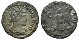Roman Imperial
Vabalathus, usurper, 268-272. Antoninianus (3,27 g - 19,76 mm), Antiochia, March-May 272. IM C VHABALATHVS AVG Radiate, draped and cui...