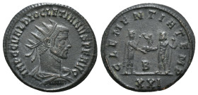 Roman Imperial
Diocletian. Billon Antoninianus, AD 287-289.
3,59 g