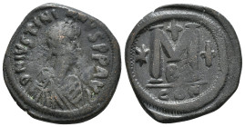 Byzantine Justinian I the Great (AD 527-565). AE follis or 40 nummi
16,73 g - 29,60 mm