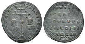 Byzantine Basil II Bulgaroktonos, with Constantine VIII AD 976-1025. Constantinople Fourrée Miliaresion
2,50 g