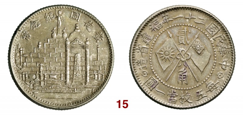 CINA Fukien Repubblica (1912-1949) 20 Cent (1932) L&M 854 Kann 717 Ag g 5,32 SPL...