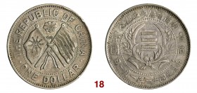 CINA Hunan Repubblica (1912-1949) Dollaro A. 11 (1922) L&M 867 Kann 763 Ag g 27,03 • Colpetto BB