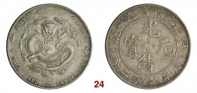 CINA Kiang Nan Kuang-hsu (1875-1908) Dollaro 1904. L&M 257 Kr. 145a.12 Ag g 26,87 • Piccola contromarca al rovescio BB+