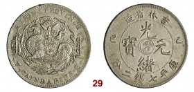 CINA Kirin Dollaro (1905) L&M 257 Kr. 183a.2 Ag g 26,06 SPL