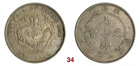 CINA Pei Yang Kuang-hsu (1875-1908) Dollaro A. 34 (1908) L&M 465 Kr. 208 Ag g 26,76 • Bella patina iridescente più di SPL
PCGS: AU58