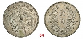 CINA Repubblica (1912-1949) Dollaro A. 12 (1923) L&M 80 Kann 680 Ag g 26,92 SPL
