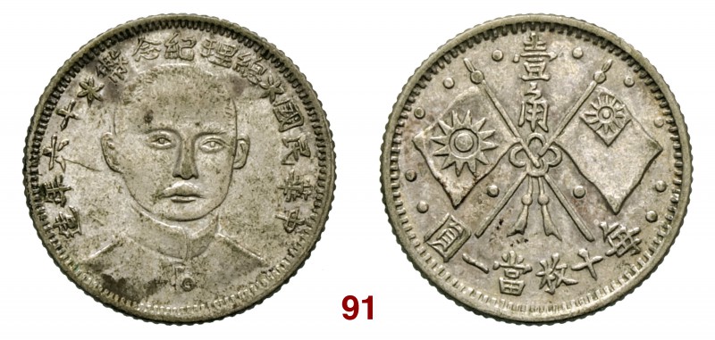 CINA Repubblica (1912-1949) 10 Cent A. 16 (1927) Sun Yat Sen. L&M 849 Kann 607 A...