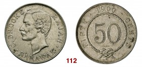 MALESIA Sarawak C. Brooke, Rajah 50 Cent 1900. Kr. 12 Ag g 13,58 BB+