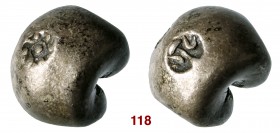 TAILANDIA Rama IV (1851-1868) 1 Baht "Bullet coin" con contromarche Chakra e Mongkut. Ag g 15,14 BB