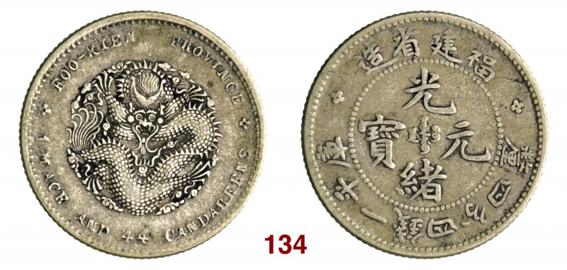 CINA Fukien 20 Cent (1903-1908) L&M 292 Kann 128 Ag g 5,29
Kiang Nan 20 Cent (18...