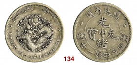 CINA Fukien 20 Cent (1903-1908) L&M 292 Kann 128 Ag g 5,29
Kiang Nan 20 Cent (1898) L&M 212b Kann 72d Ag g 5,38
Manciuria 20 Cent A. 1 (1909) L&M 496 ...