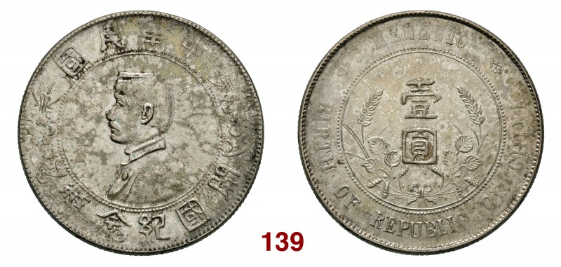 CINA Repubblica Dollaro (1927) Sun Yat Sen "memento" L&M 49 Kann 608 Ag g 26,67
...