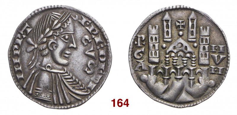 § Bergamo Comune, secc. XIII-XIV. Emissioni a nome di Federico II di Svevia impe...