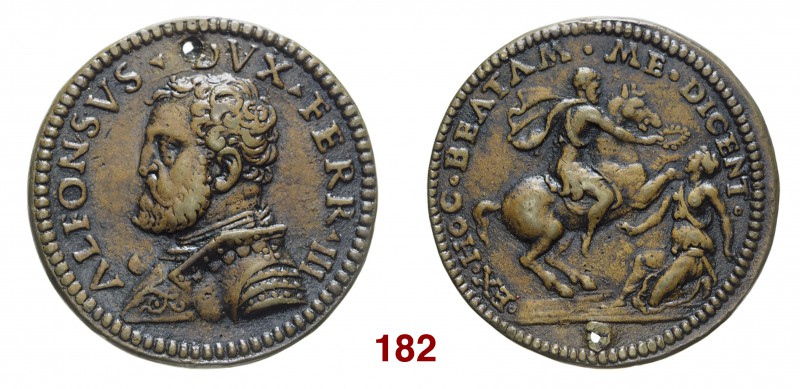 Ferrara Alfonso I d’Este, 1505-1534. Medaglia 1522 circa. Æ 10,55 g. Ø 30 mm. Op...