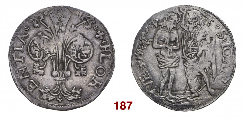 Firenze Repubblica, 1189-1533. Barile, 1510 – I semestre, AR 3,43 g. FLOR – ENTI...