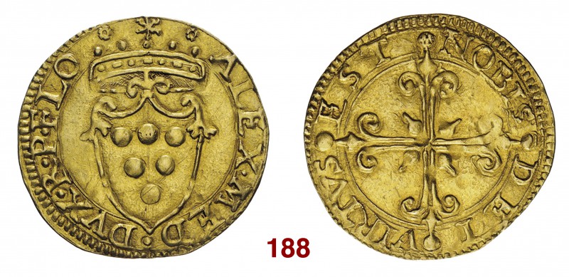 Firenze Alessandro I de’Medici, 1532-1537. Scudo del sole, AV 3,38 g. ALEX MED –...