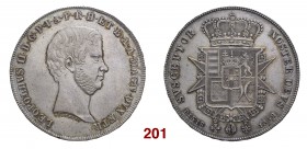 Firenze Leopoldo II di Lorena, 1824-1859. Francescone 1858. Pagani 118. MIR 449/4. Lievi tracce di spazzolatura sui fondi, altrimenti Spl