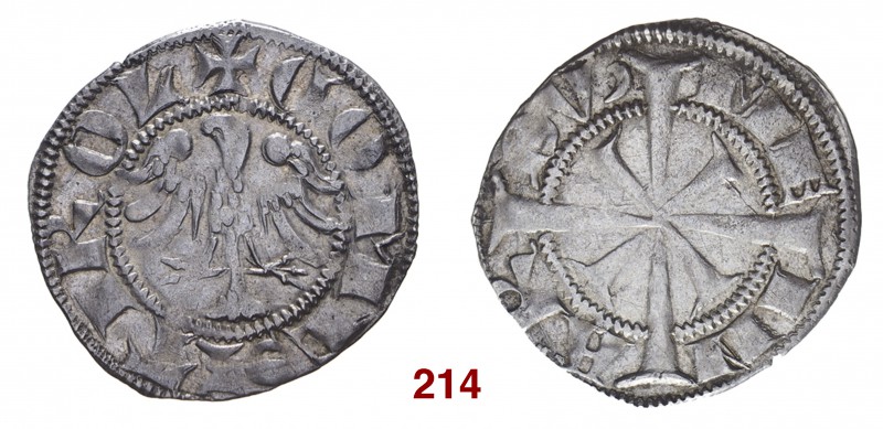 Merano Mainardo II conte, 1271-1295. Grosso tirolino, AR 1,60 g. DV’ ME IN AR Cr...