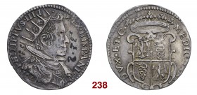 Milano Filippo IV di Spagna, 1621-1665. Mezzo ducatone 1641, AR 15,89 g. PHILIPPVS III – I – REX HISPANI Busto radiato, drappeggiato e corazzato a d. ...