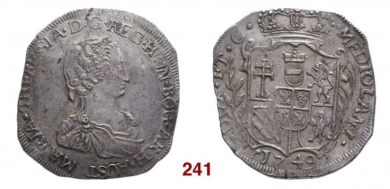 § Milano Maria Teresa d’Asburgo, 1740-1780. Vecchia monetazione, 1741-1776. Fili...