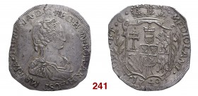 § Milano Maria Teresa d’Asburgo, 1740-1780. Vecchia monetazione, 1741-1776. Filippo 1749, AR 27,83 g. MARIA THERESIA D G REG HUN BOH ARCH AUST Busto a...