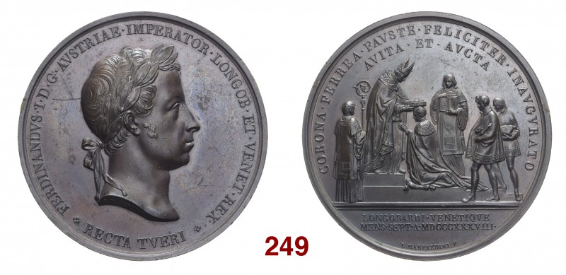 Milano Ferdinando I d’Asburgo-Lorena, 1835-1848. Lotto di due medaglie. Medaglia...