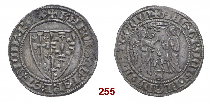 Napoli Carlo II d’Angiò, 1285-1309. Saluto, AR 3,23 g. KAROL’ SCD’ IERL’ ET SICI...