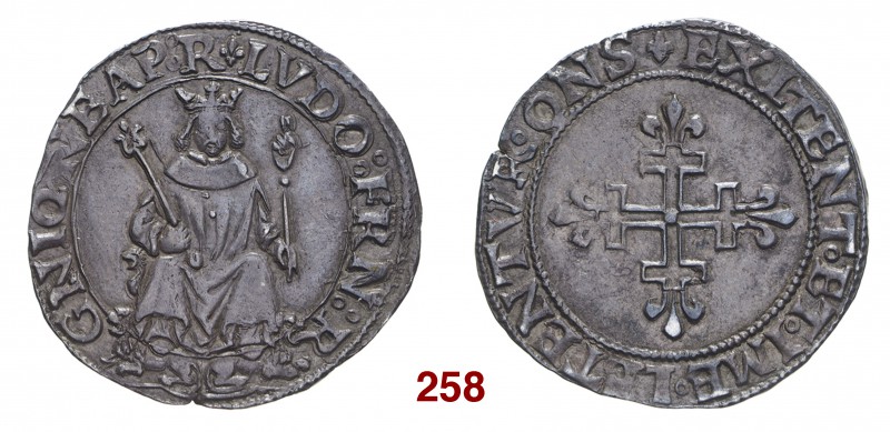 Napoli Luigi XII di Francia, 1501-1503. Carlino, AR 3,57 g. LVDO FRN R – GNIQ NE...
