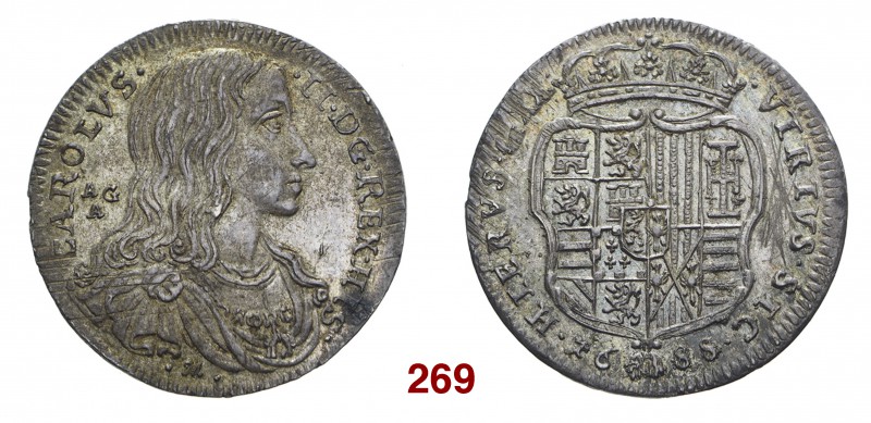 Napoli Carlo II di Spagna, 1665-1700. II periodo: Carlo da solo, 1674-1700. Tarì...