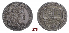 Napoli Carlo VI d’Asburgo (già III re di Spagna e Napoli, 1707-1711) imperatore, 1711-1734. Mezza piastra da 60 grana 1731, AR 12,70 g. CAROL VI D G –...