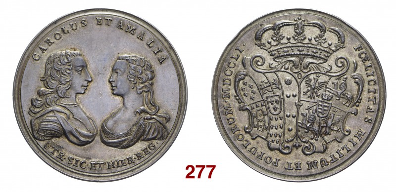 Napoli Carlo di Borbone, 1734-1759. Medaglia 1751. AR 27,80 g. Ø 41 mm. Coniata ...