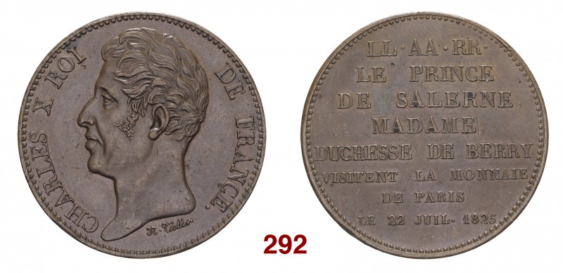 Napoli Francesco I di Borbone, 1825-1830. Medaglia 1825. Æ 22,84 g. Ø 37 mm. Con...