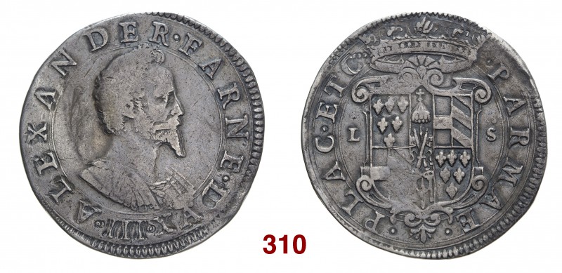 Parma Alessandro Farnese, 1586-1592. Scudo, AR 29,51 g. ALEXANDER FARNE DVX III ...