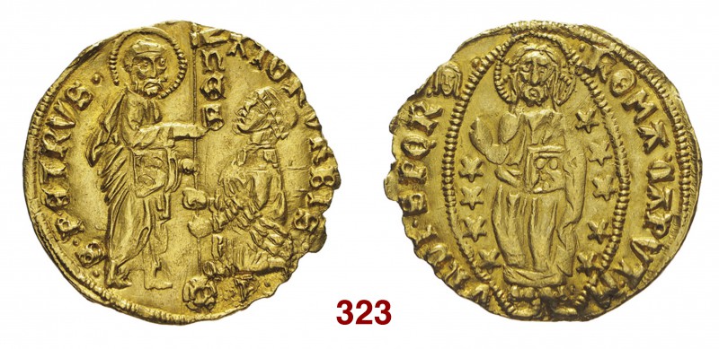 Roma Senato Romano, 1184-1439. Monete anonime secc. XII-XV. Ducato, AV 3,52 g. +...