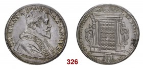 Roma Clemente X (Emilio Altieri), 1670-1676. Piastra del Giubileo 1675, AR 31,76 g. CLEMENS X PONT MAX AN IVB Busto a d. con camauro e stola ornata da...