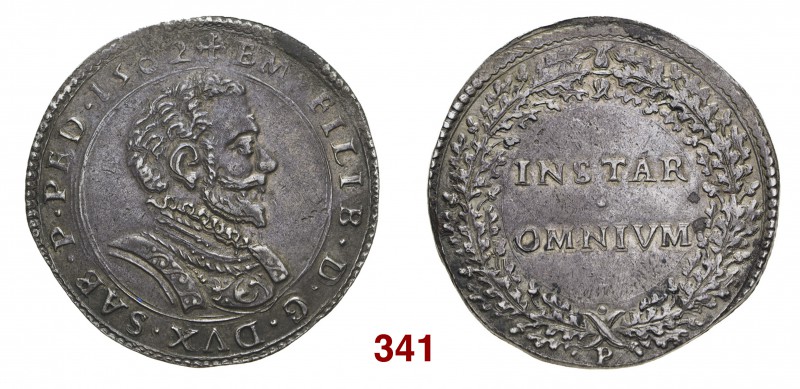 Savoia Emanuele Filiberto, 1553-1580. Lira 1562, Cornavin, AR 12,26 g. EM FILIB ...