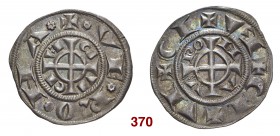 § Verona Epoca di Federico II di Svevia, 1218-1250. Grosso da 20 denari piccoli veronesi, AR 1,60 g. Doppio giro di legenda. Quella esterna: + CI VE C...