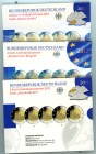 Germany, Federal Republic, 1949-. Lot of 3 official blisters comprising Annual Set of 2 Euros, 2011, State of Nordrhein-Westfalen, including all mints...