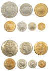 Great Britain, Elizabeth II, 1952-2022. Set of Proof Piedfort of 1/10-1/4-1/2-1-2-5-10 Ecu, 1992, Royal mint (KM-X11a, 12a, 13a, 14a, 15a, 16a, 17a).
...